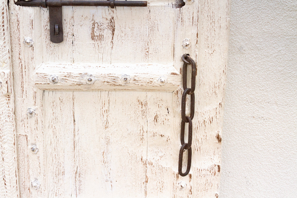 Early 1800's Palace Gates, Antique Indian Arched Doors