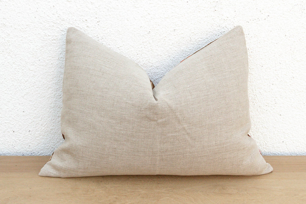 Bathinda Star, Antique Phulkari Lumbar Pillow Cover (Trade)