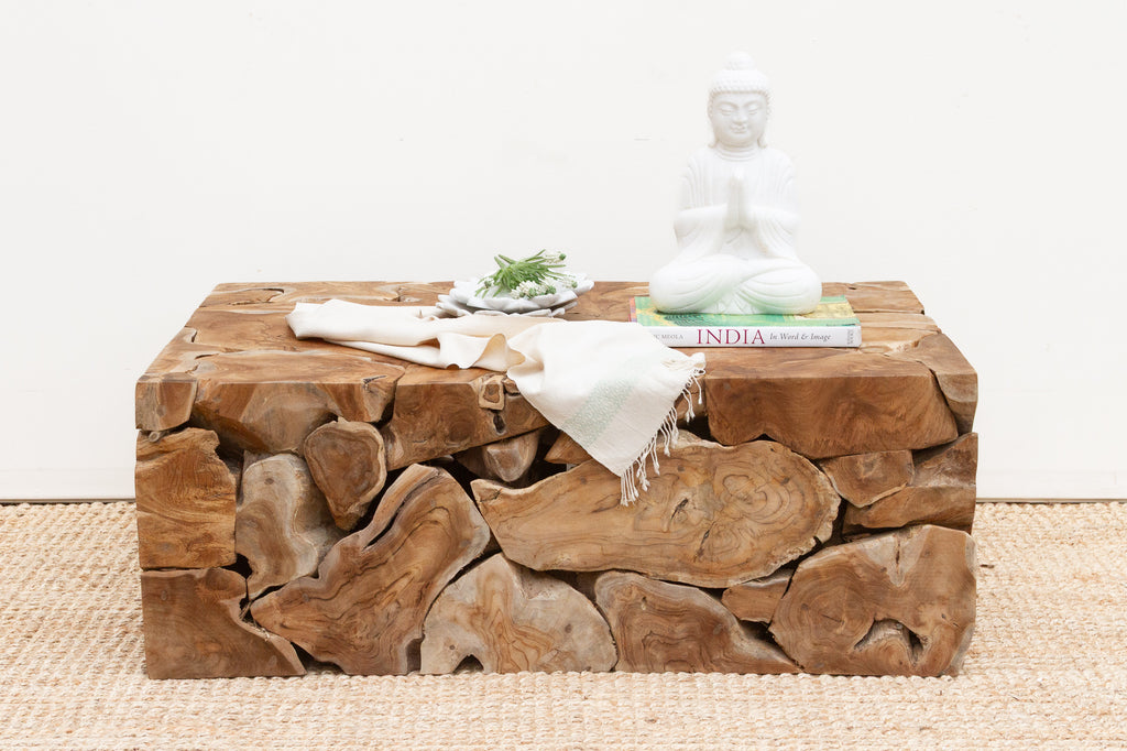Robust Teak Mosaic Coffee Table