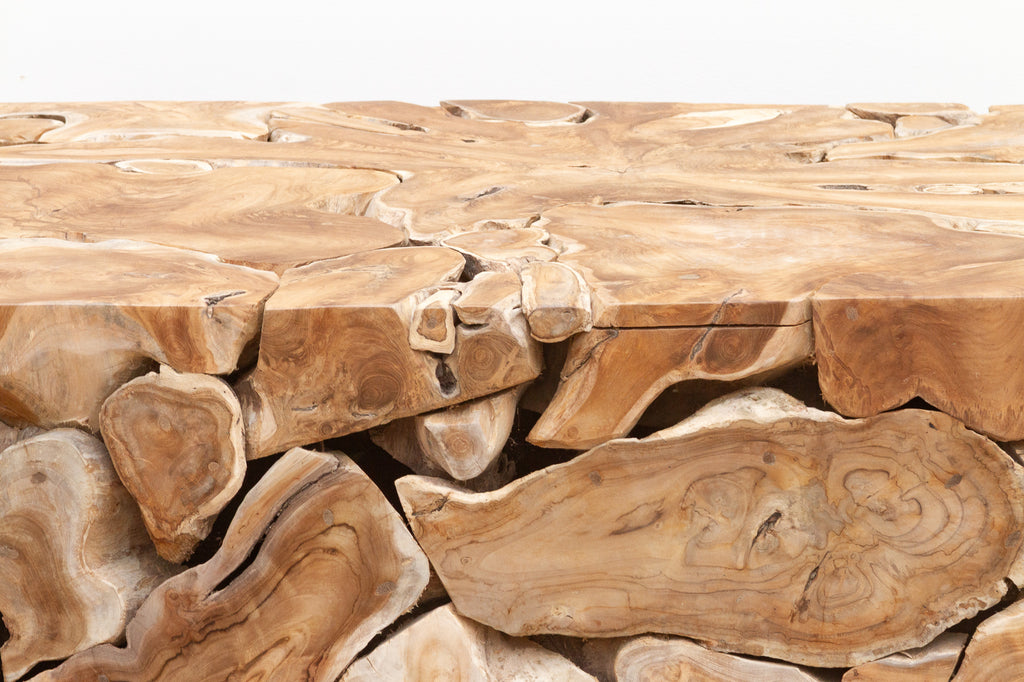 Robust Teak Mosaic Coffee Table