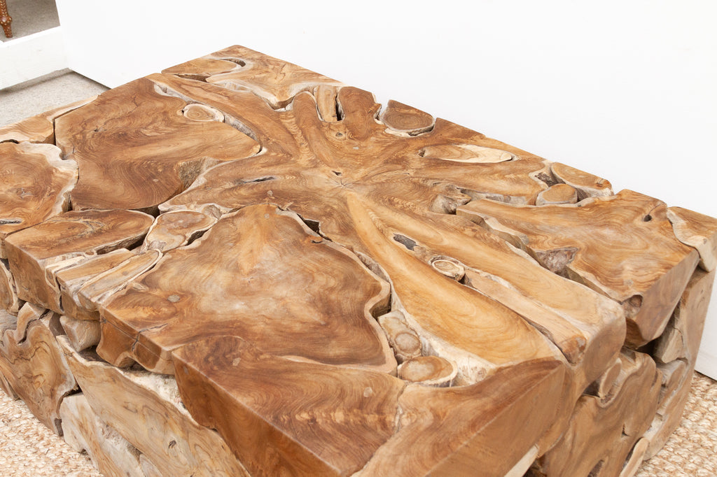 Robust Teak Mosaic Coffee Table