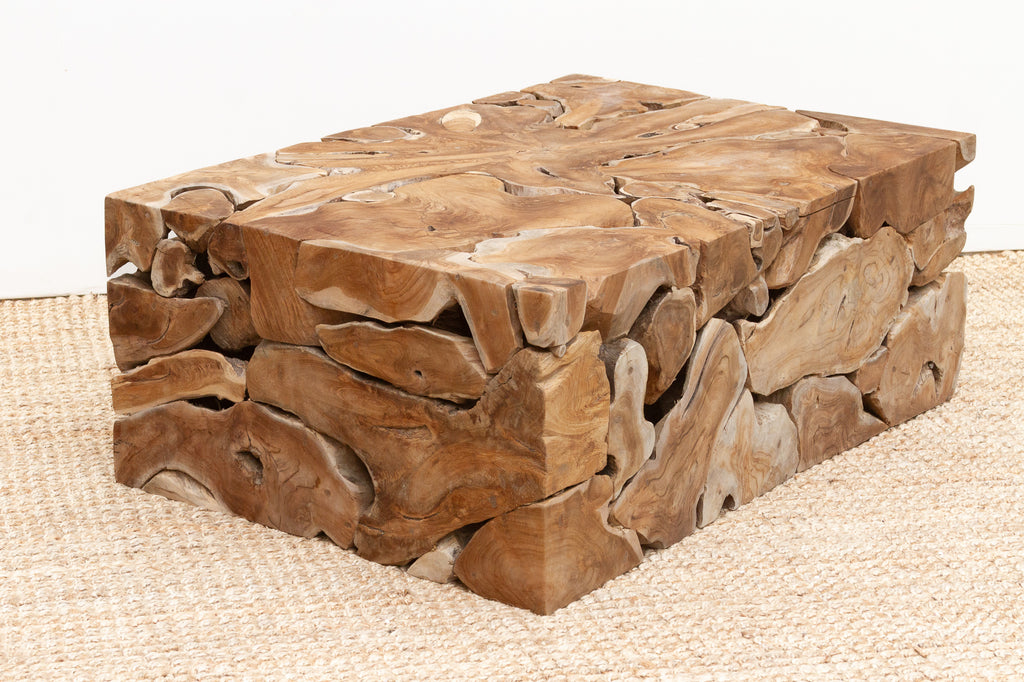 Robust Teak Mosaic Coffee Table