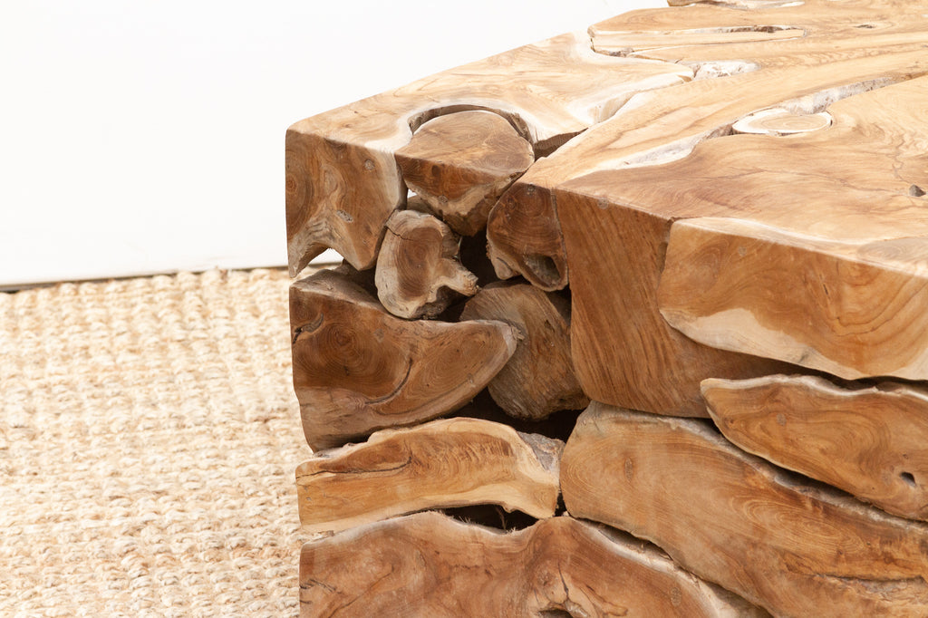 Robust Teak Mosaic Coffee Table