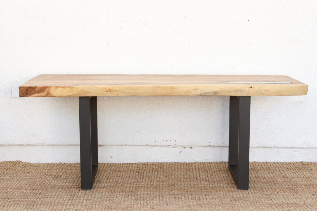 Live Edge Thick Top Dining Table