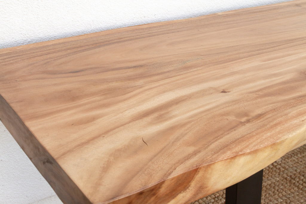 Live Edge Thick Top Dining Table