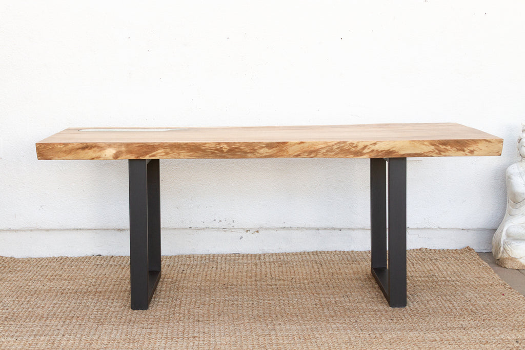 Live Edge Thick Top Dining Table