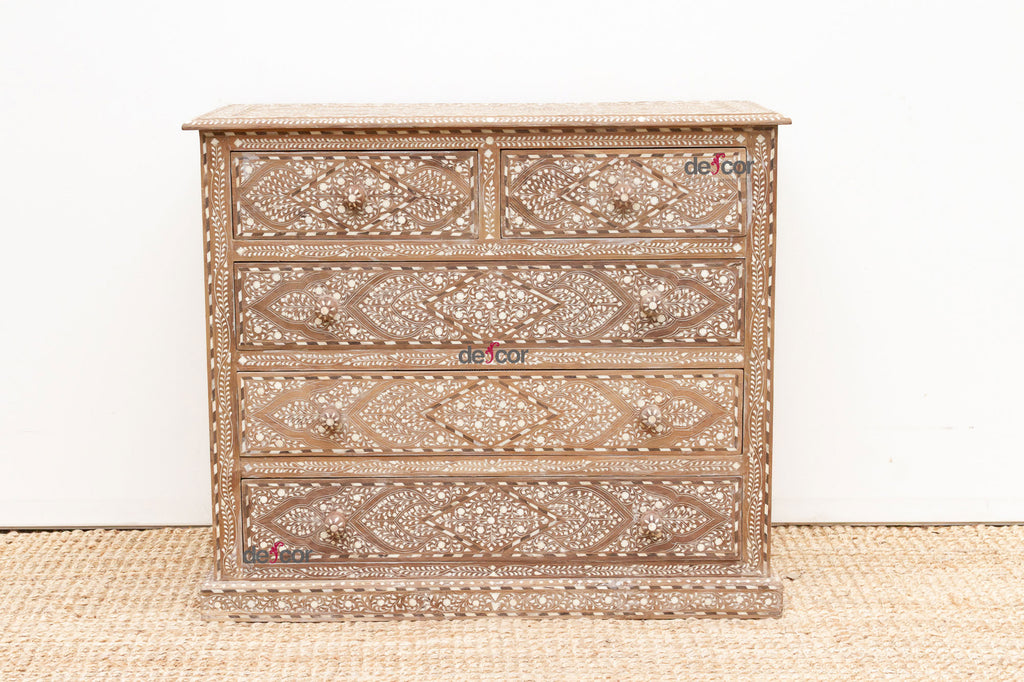 Heirloom Finely Inlay Chest of Drawers