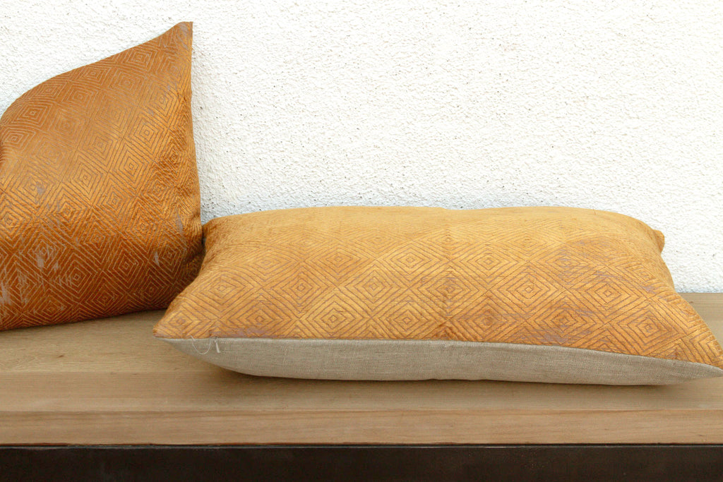Maharaja's Accord, Set of 2 Heirloom Bagh Phulkari Pillows
