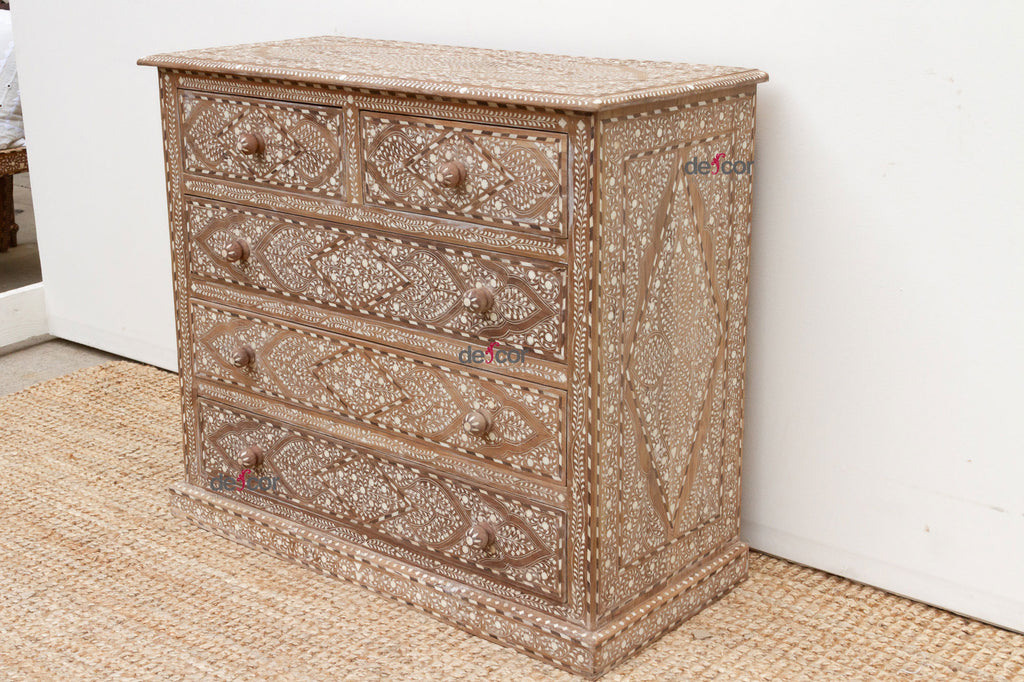 Heirloom Finely Inlay Chest of Drawers