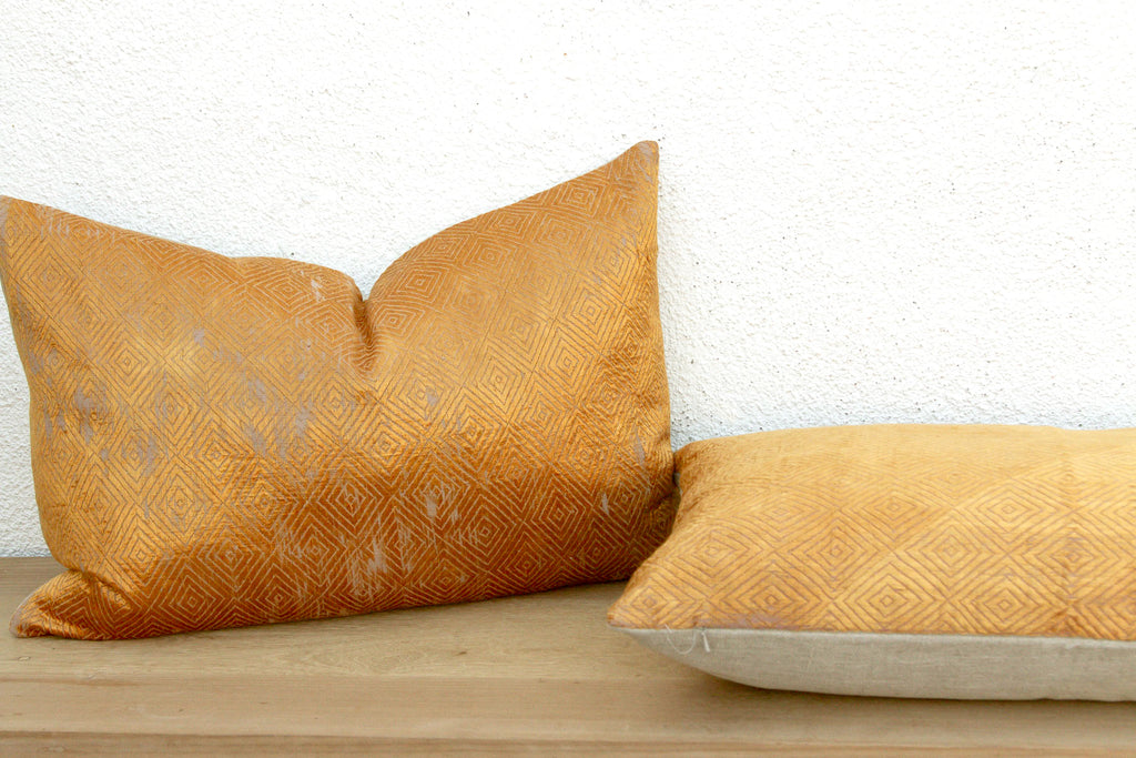Maharaja's Accord, Set of 2 Heirloom Bagh Phulkari Pillows
