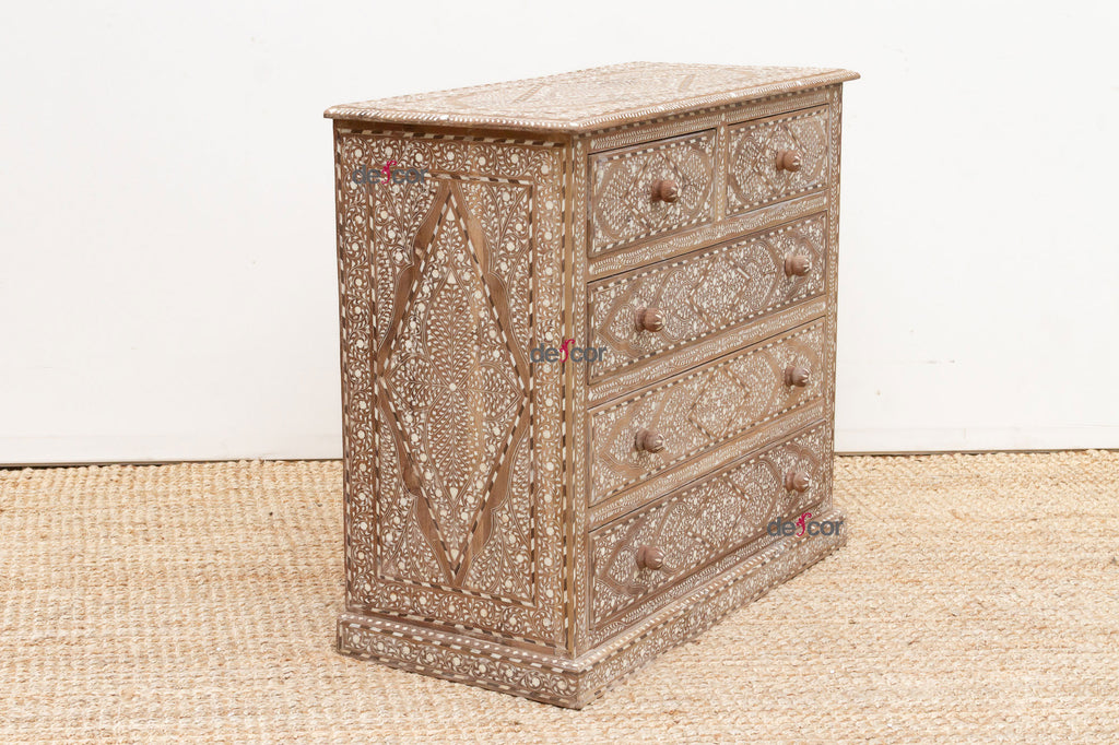 Heirloom Finely Inlay Chest of Drawers