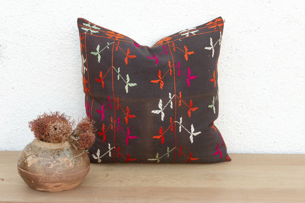 Royal Doaba, Antique Phulkari Pillow Cover