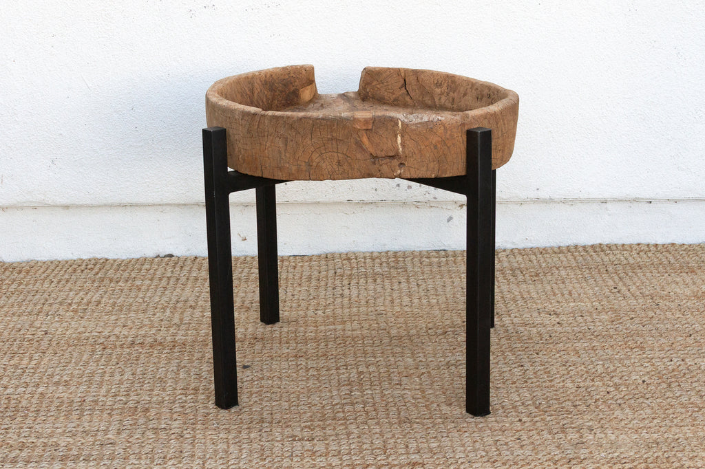 One-Of-A-Kind Rustic Bowl Table
