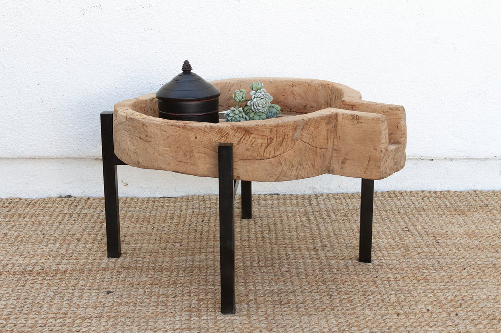 Massive Rustic Bowl Coffee Table