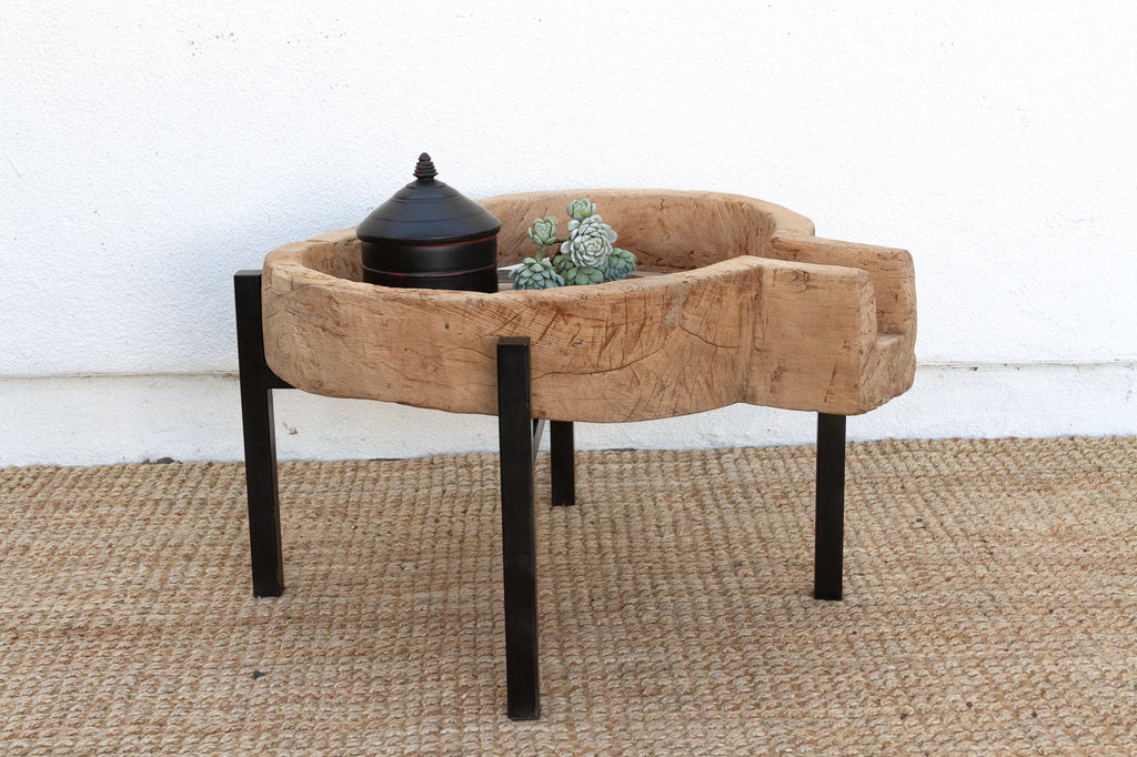 Massive Rustic Bowl Coffee Table