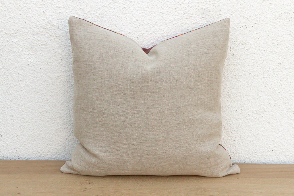 Mosaic Medallion, Antique Phulkari Pillow Cover