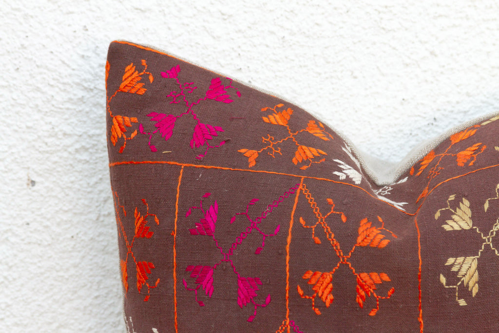 Artisan Soul, Antique Phulkari Pillow Cover