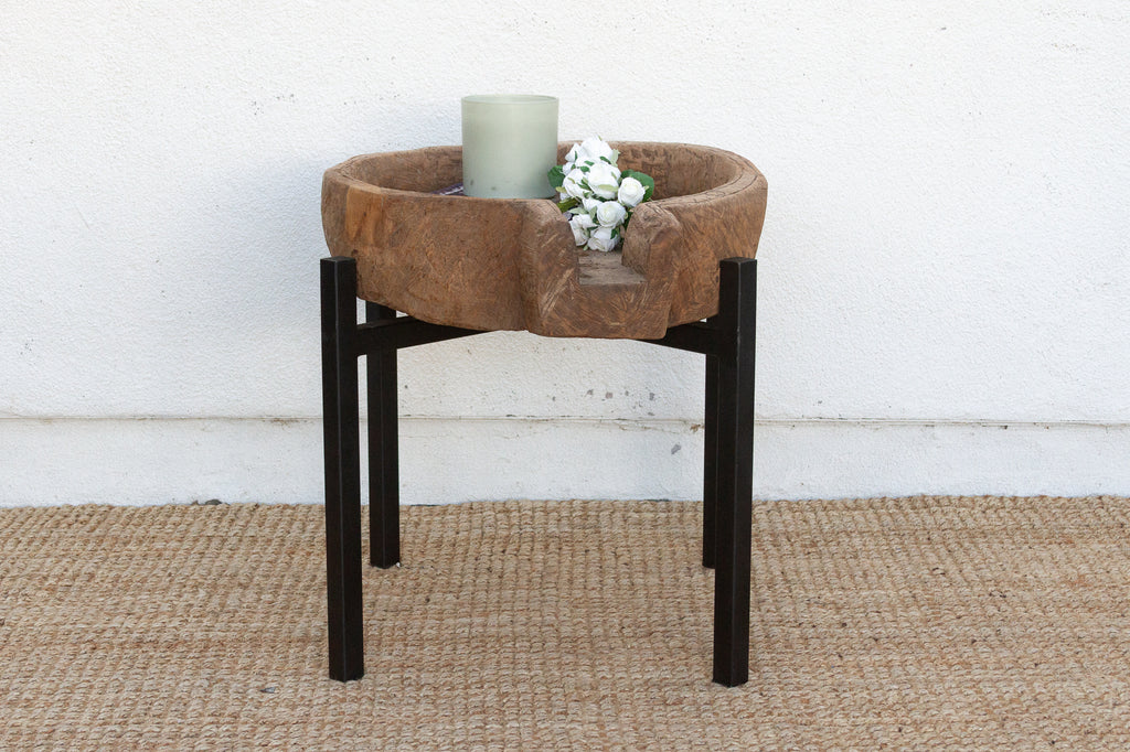 Rustic Modern Antique Bowl Table
