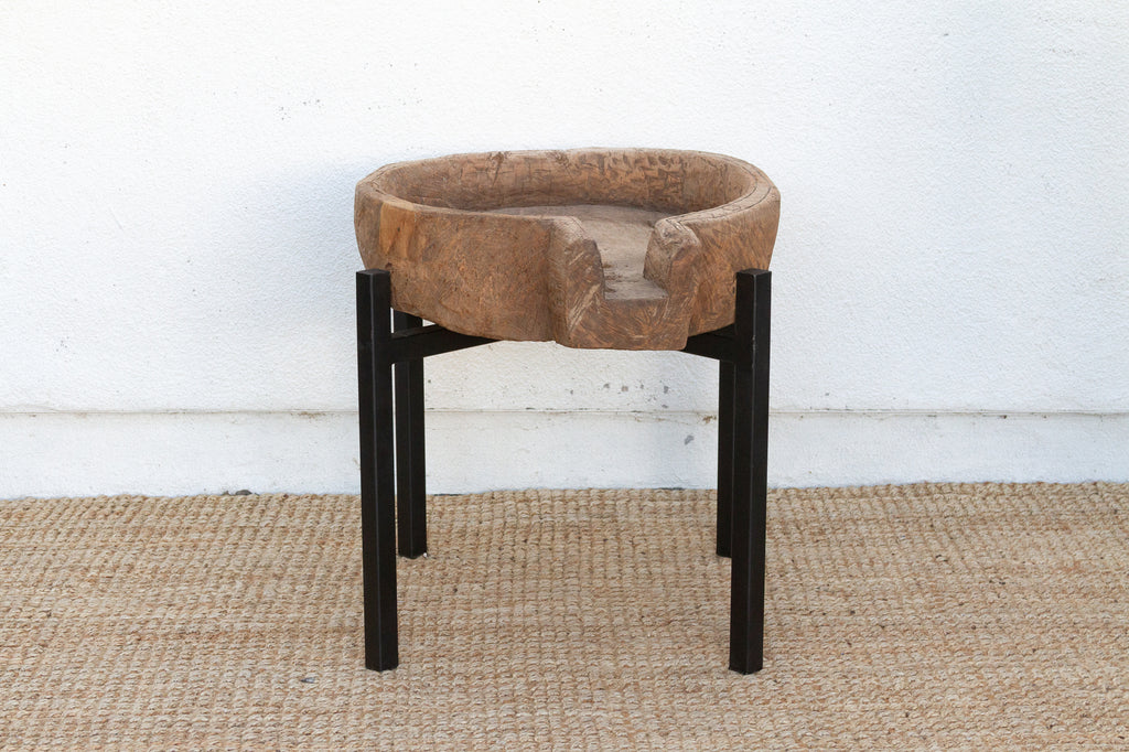 Rustic Modern Antique Bowl Table
