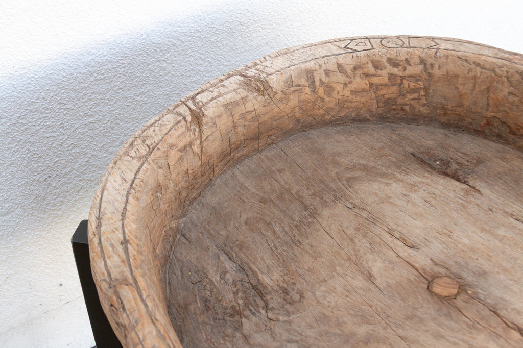 Rustic Modern Antique Bowl Table
