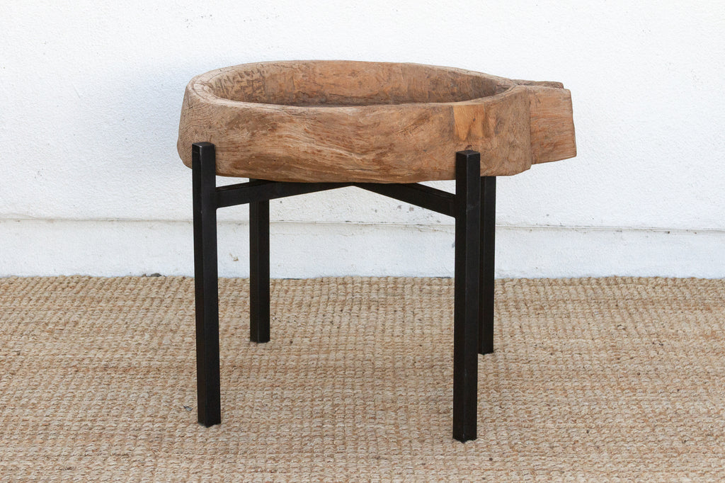 Rustic Modern Antique Bowl Table