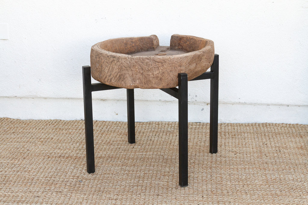 Rustic Modern Antique Bowl Table