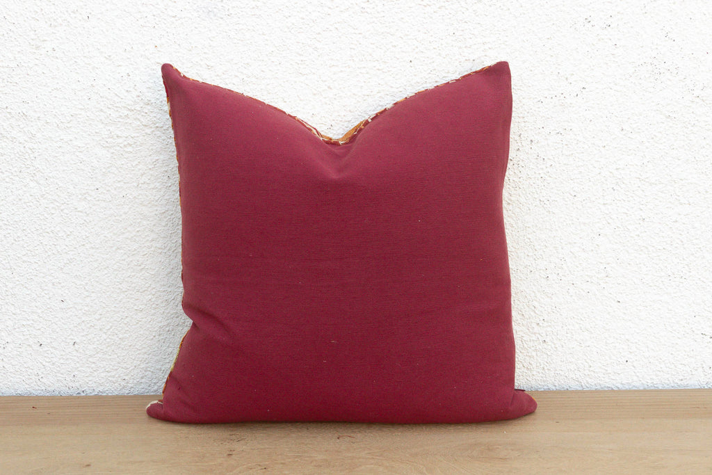 Golden Sunburst, Antique Phulkari Pillow Cover (Trade)
