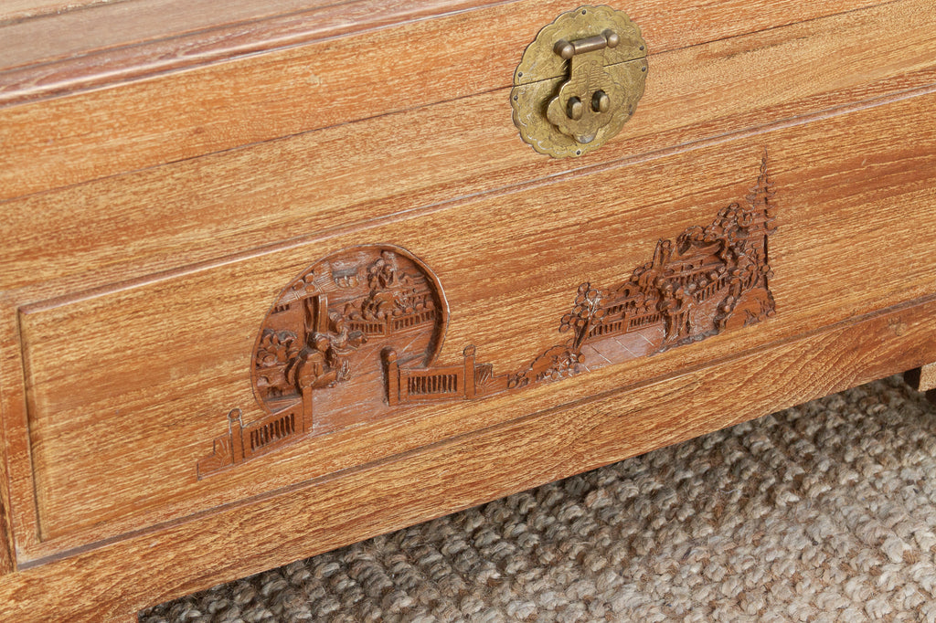 Vintage Chinese Finely Carved Chest (Trade)