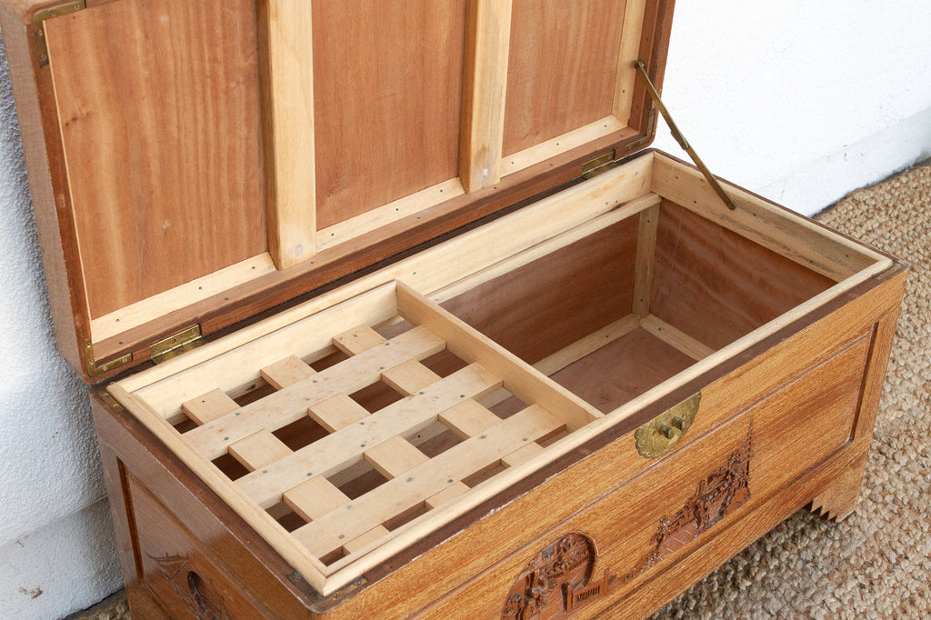 Vintage Chinese Finely Carved Chest (Trade)