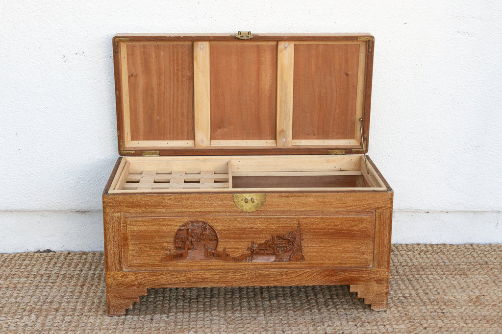 Vintage Chinese Finely Carved Chest (Trade)
