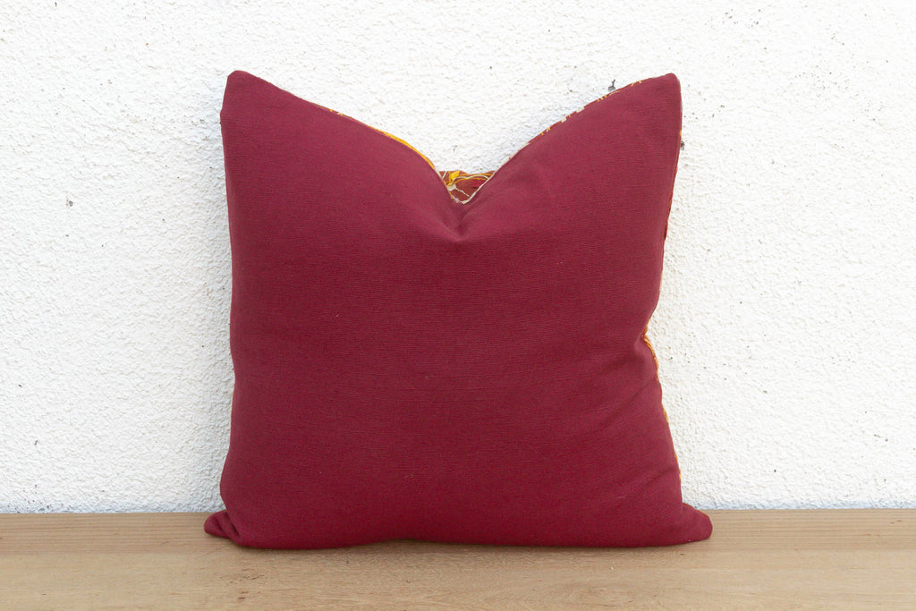 Marigold Mandala, Antique Phulkari Pillow Cover