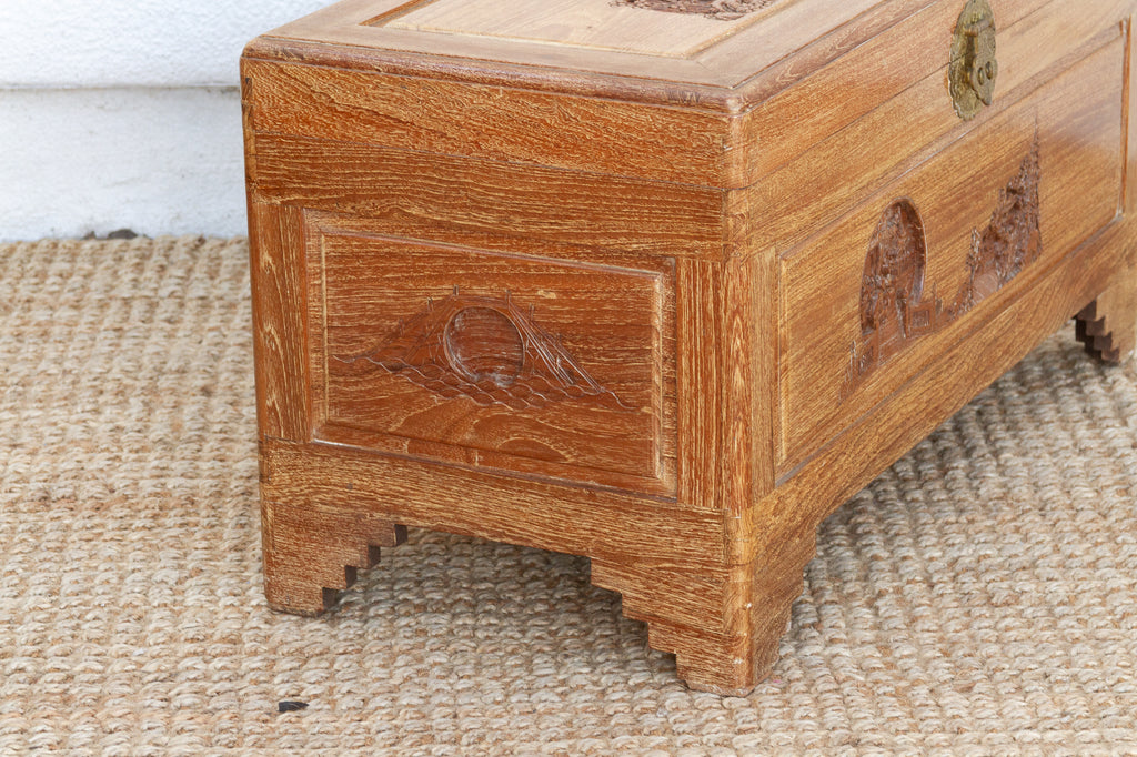 Vintage Chinese Finely Carved Chest (Trade)