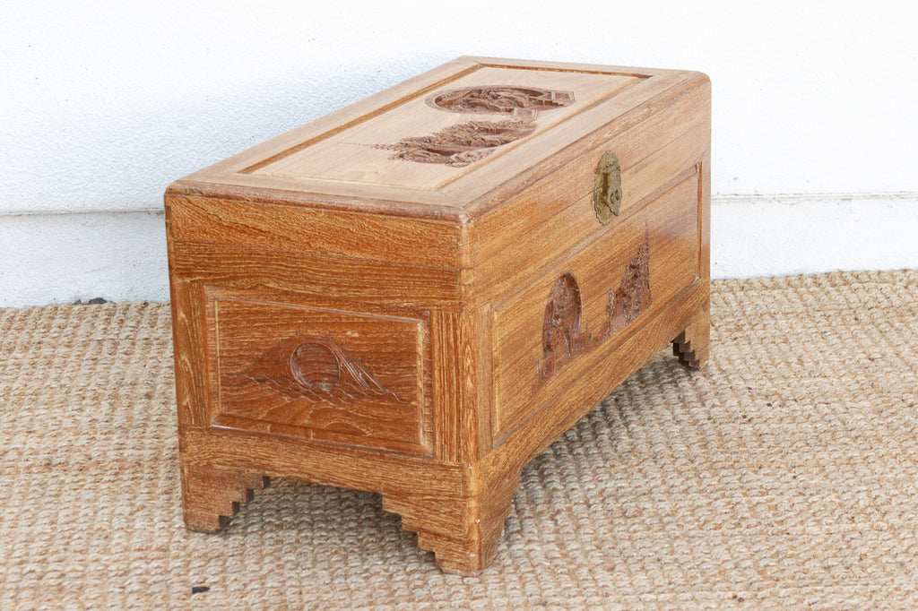 Vintage Chinese Finely Carved Chest (Trade)