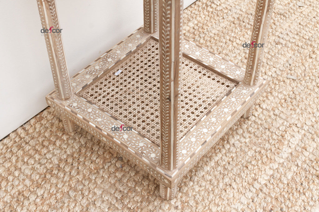 Anglo Indian Colonial Cane Top Side Table