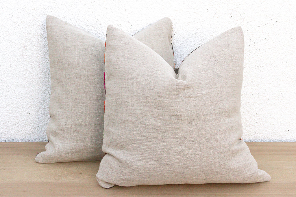 Doaba Pair, Antique Phulkari Pillow Covers (Trade)