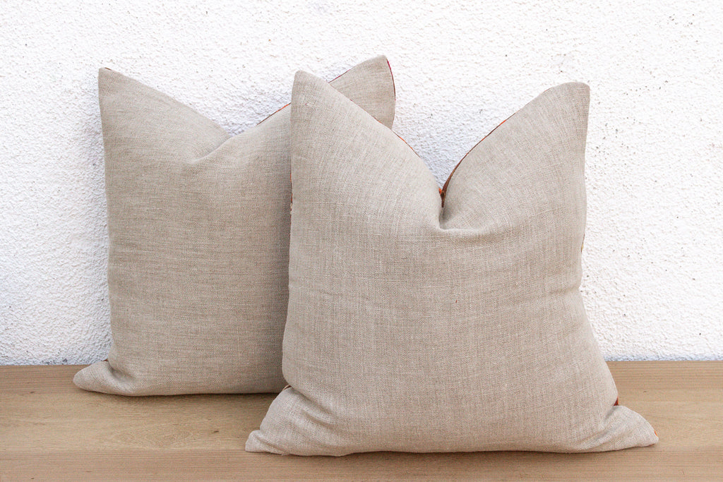 Heirloom Desert, Antique Phulkari Pillow Covers, A Pair