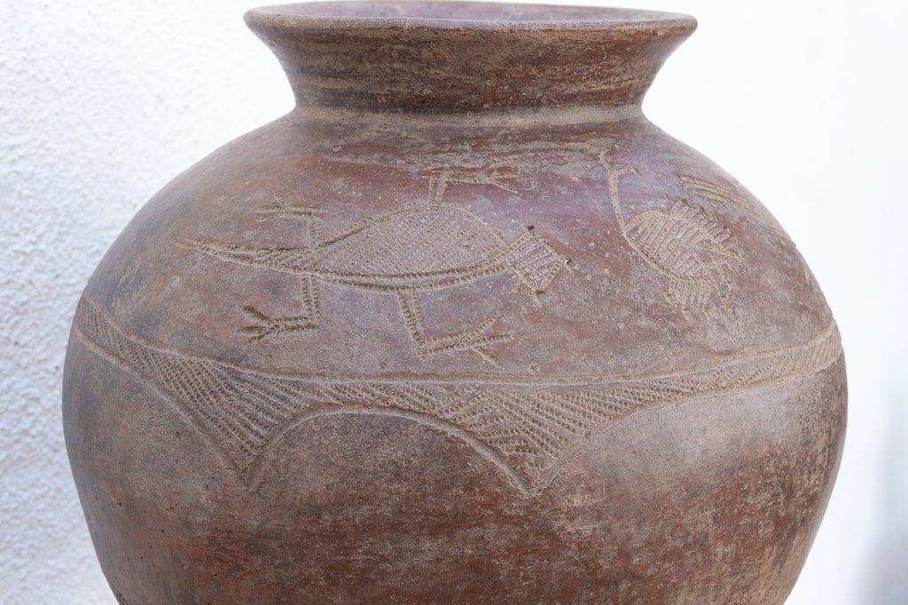 Antique Ceremonial Tribal Mossi Vessel on Stand