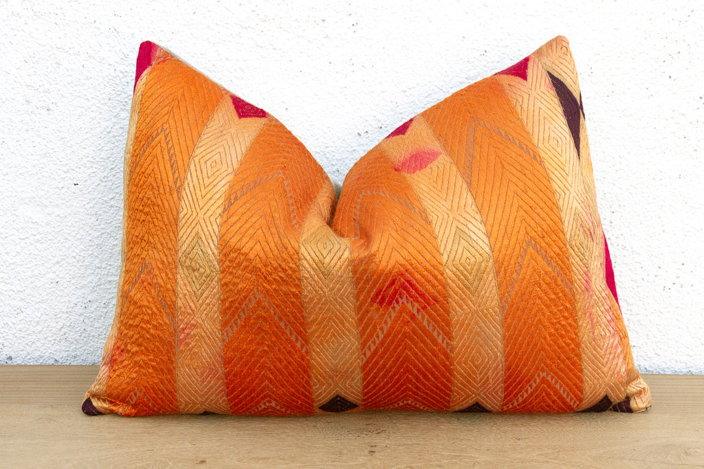 Amritsar Radiant, Heirloom Bagh Phulkari Pillow
