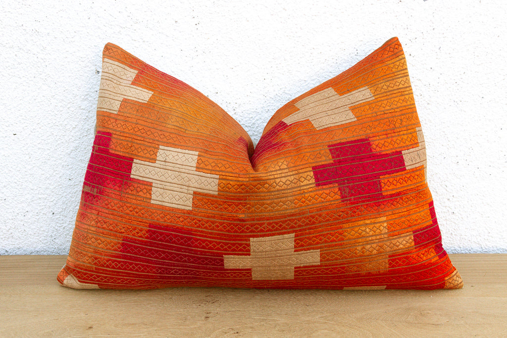 Sovereign Jewel, Heirloom Bagh Phulkari Pillow