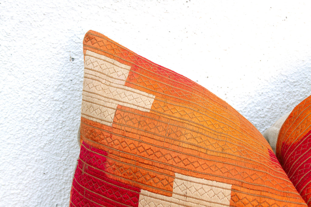 Sovereign Jewel, Heirloom Bagh Phulkari Pillow