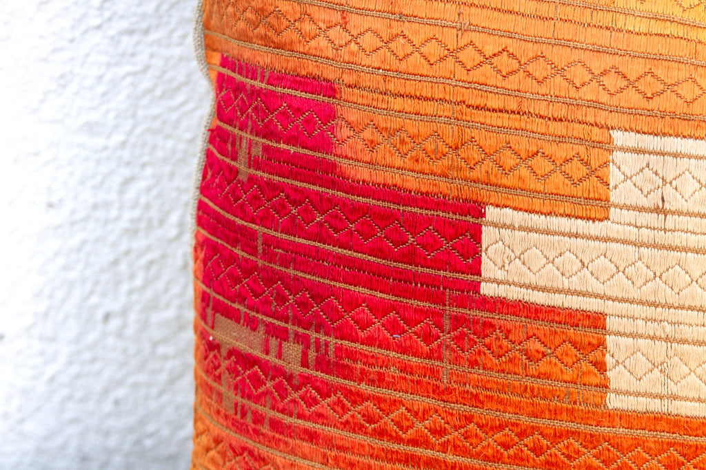 Sovereign Jewel, Heirloom Bagh Phulkari Pillow