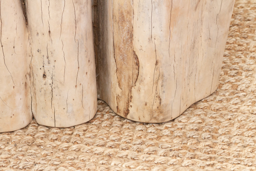 Handcrafted Freeform Teak Coffee Table