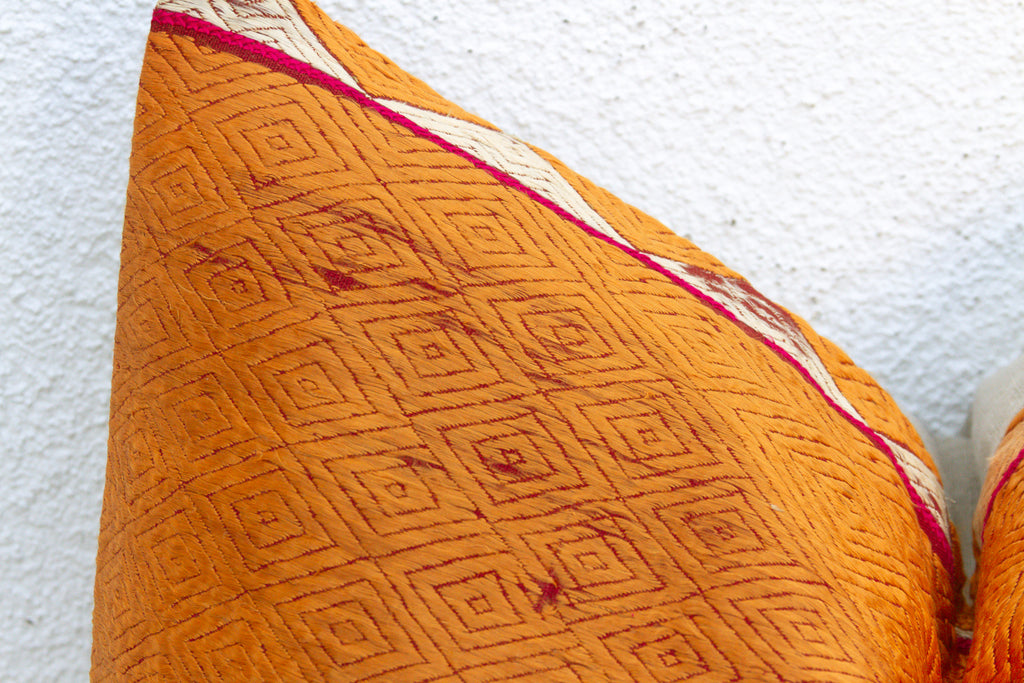 Honey Mirage, Heirloom Bagh Phulkari Pillow