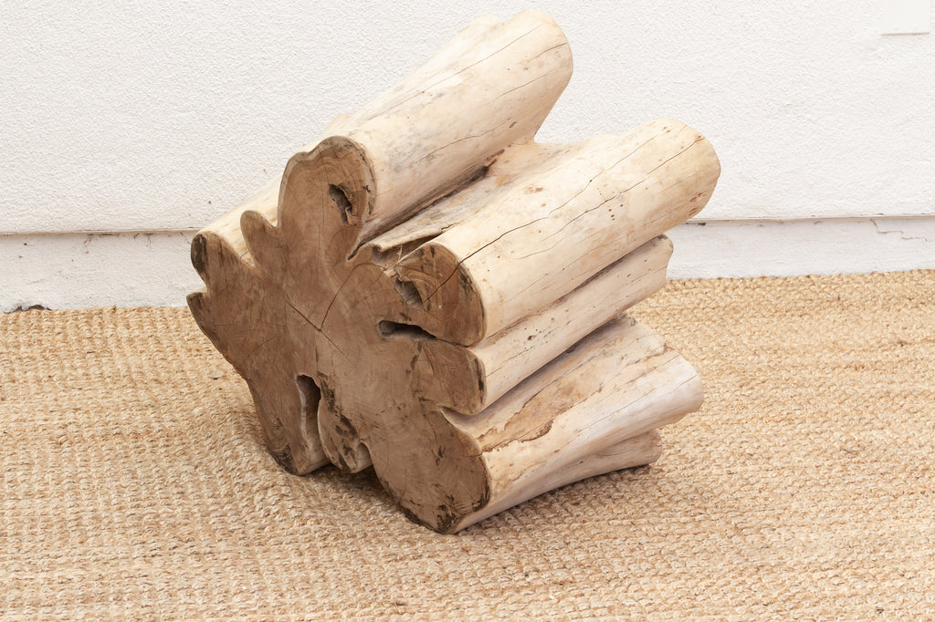 Handcrafted Freeform Teak Coffee Table