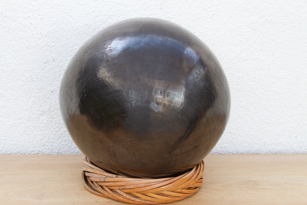 Mid-Century Oaxacan Black Clay Vessel