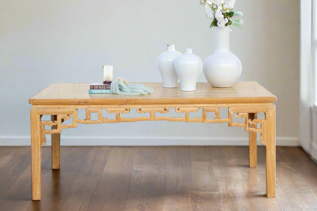 Reclaimed Elm Qing Style Dining Table