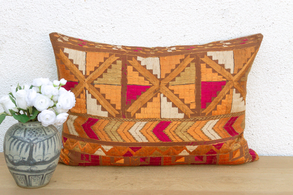 Firozpur Frontier, Heirloom Bagh Phulkari Pillow