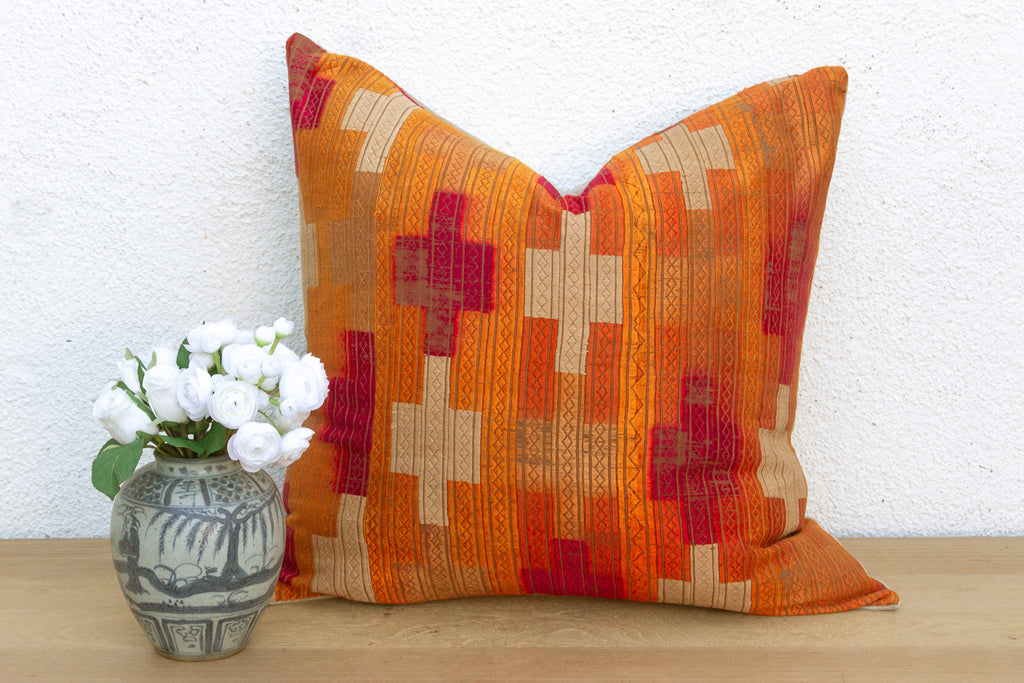 Maharaja Zenith, Large Heirloom Bagh Phulkari Pillow