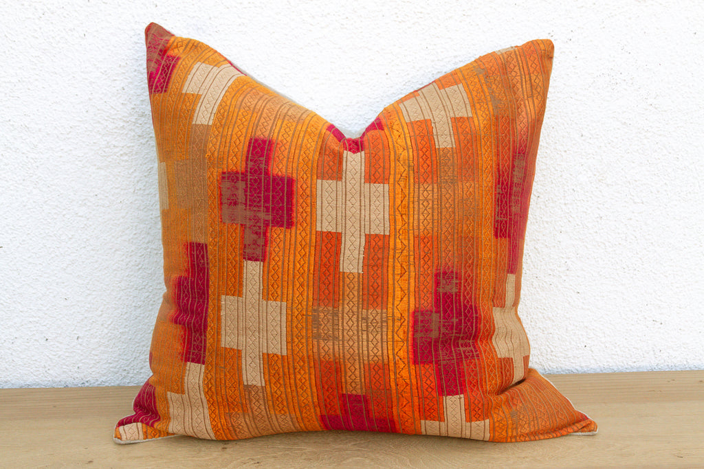 Maharaja Zenith, Large Heirloom Bagh Phulkari Pillow