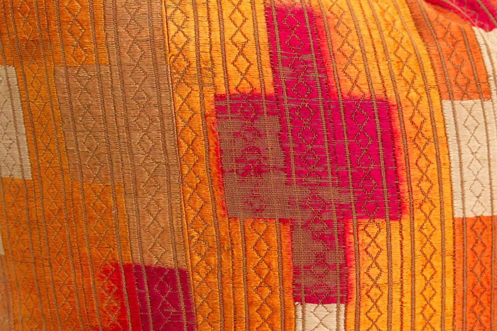 Maharaja Zenith, Large Heirloom Bagh Phulkari Pillow